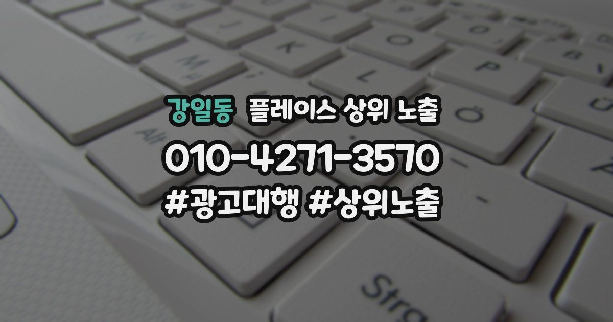 강일동 플레이스 상위 노출