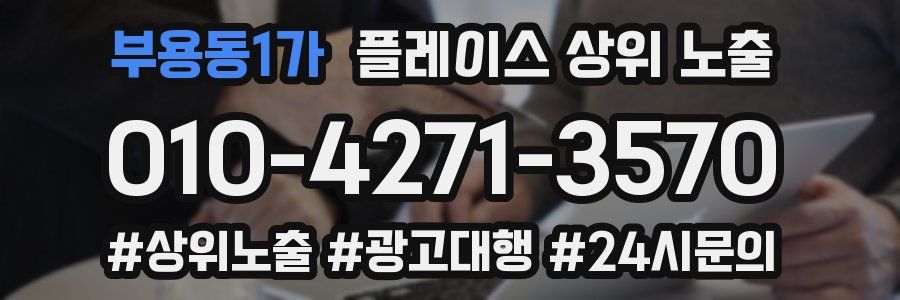 부용동1가 플레이스 상위 노출