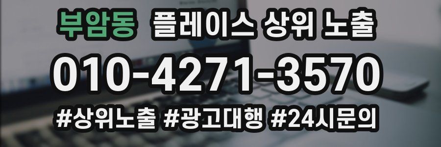 부암동 플레이스 상위 노출