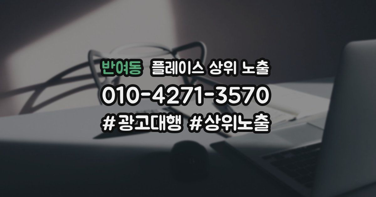 반여동 플레이스 상위 노출