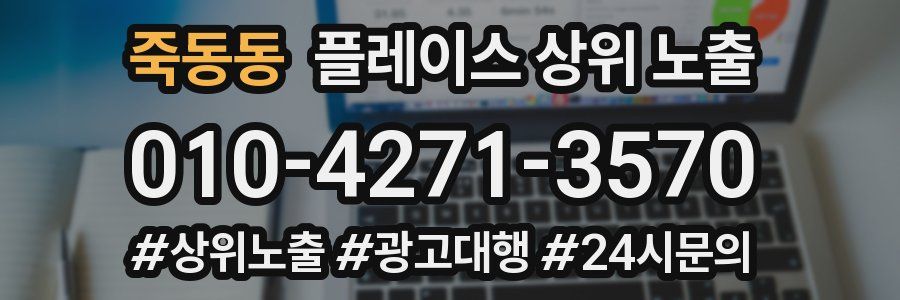 죽동동 플레이스 상위 노출