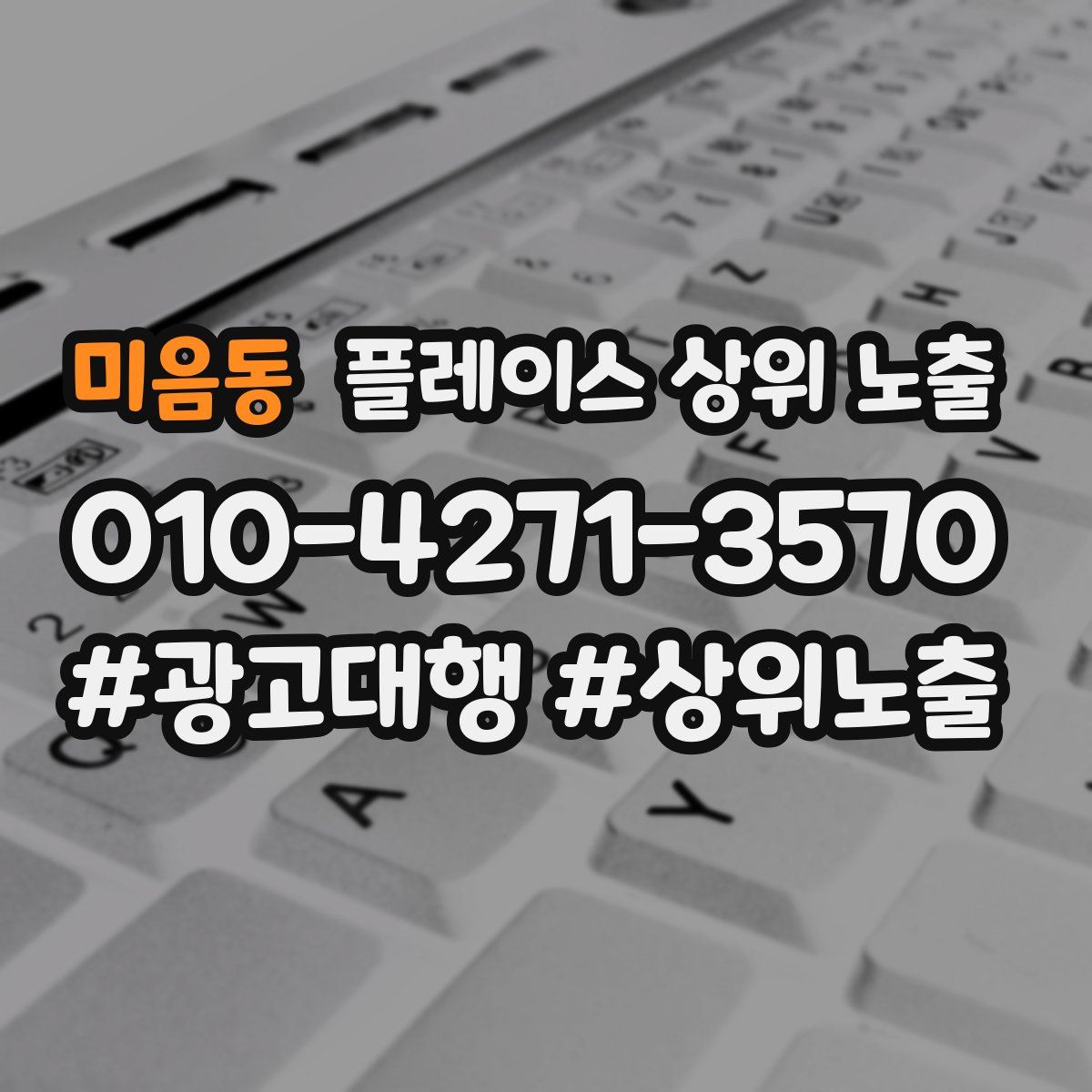 미음동 플레이스 상위 노출