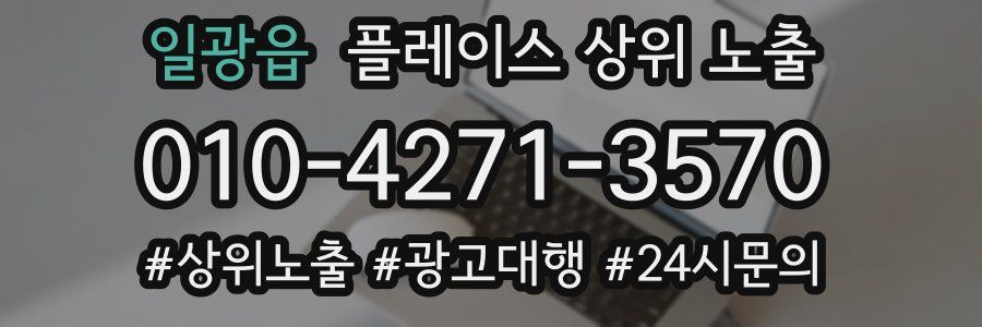 일광읍 플레이스 상위 노출