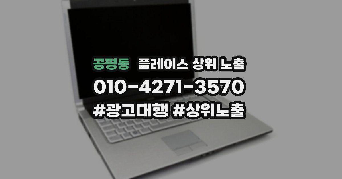 공평동 플레이스 상위 노출
