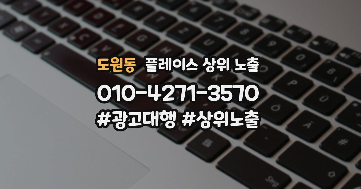 도원동 플레이스 상위 노출
