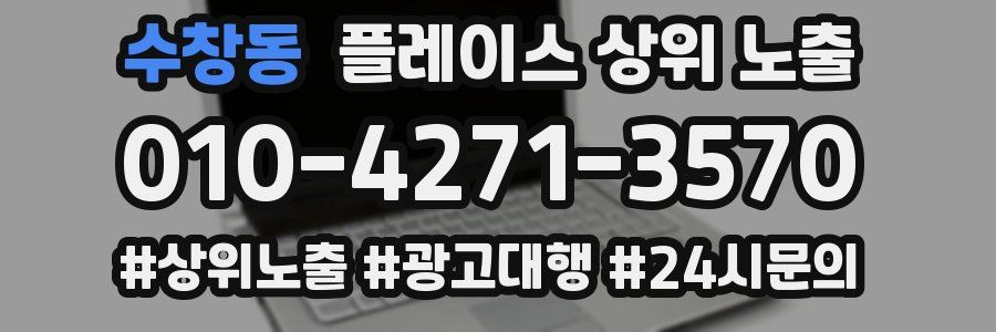 수창동 플레이스 상위 노출