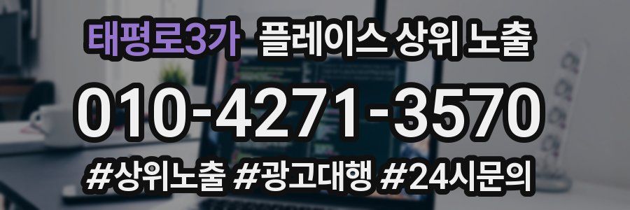 태평로3가 플레이스 상위 노출