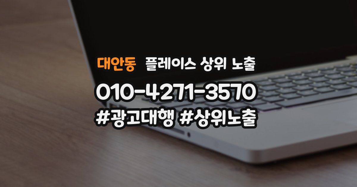 대안동 플레이스 상위 노출