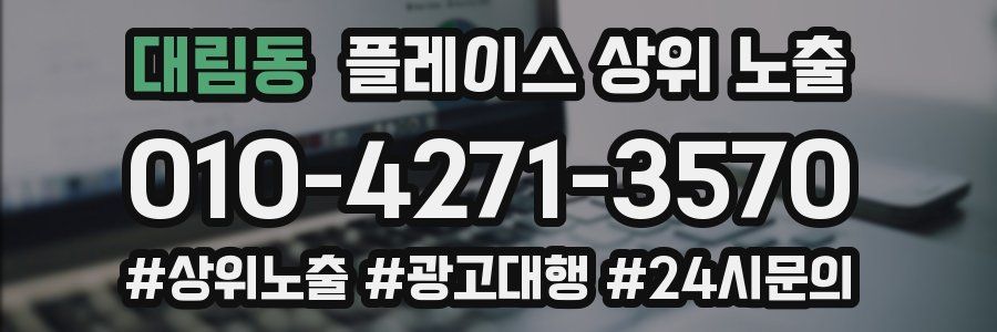 대림동 플레이스 상위 노출