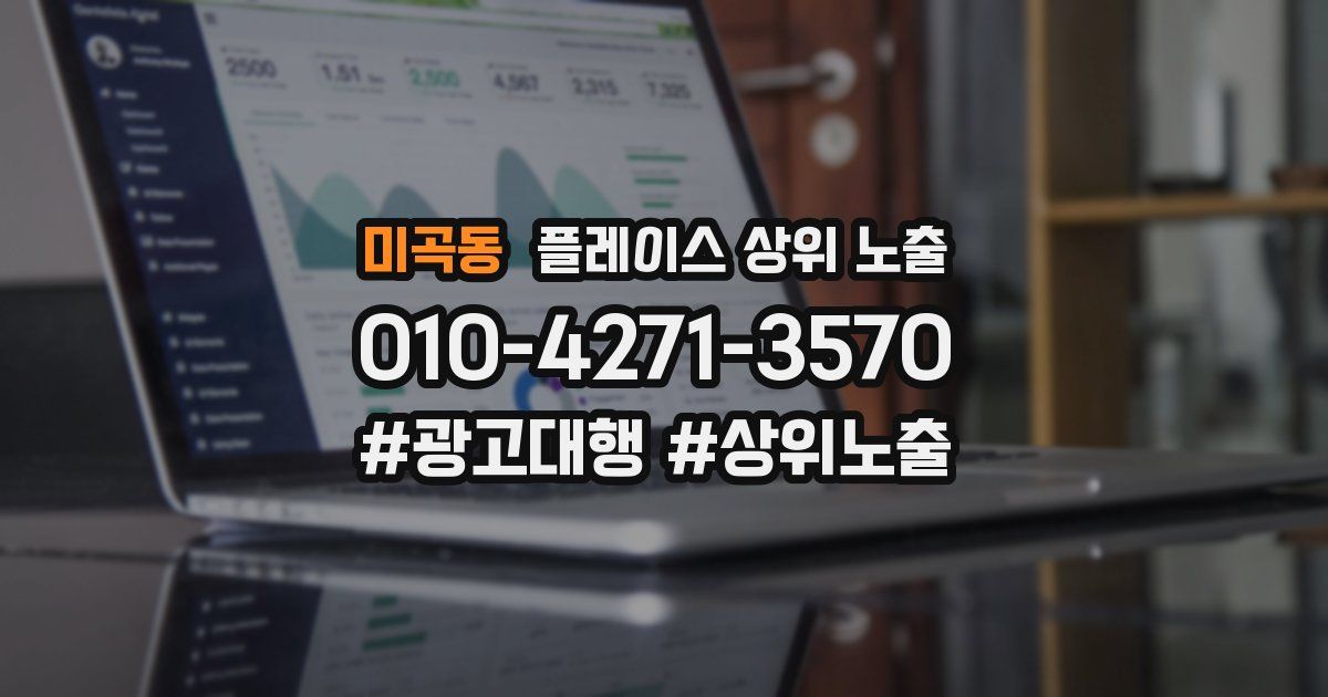미곡동 플레이스 상위 노출