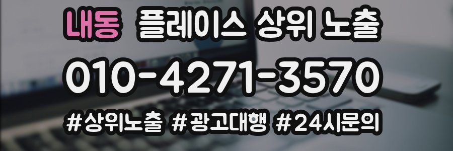 내동 플레이스 상위 노출
