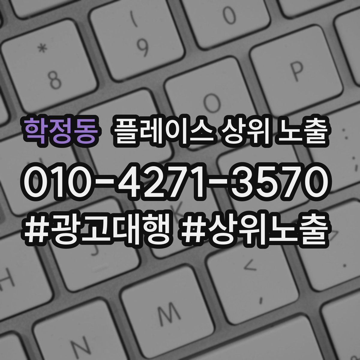 학정동 플레이스 상위 노출