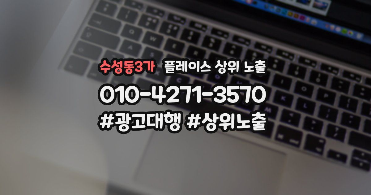 수성동3가 플레이스 상위 노출