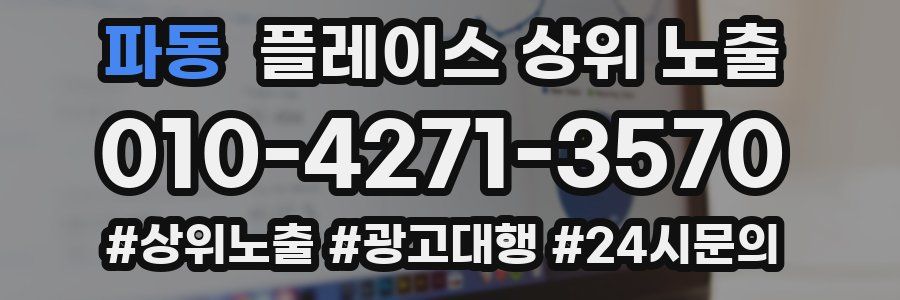 파동 플레이스 상위 노출