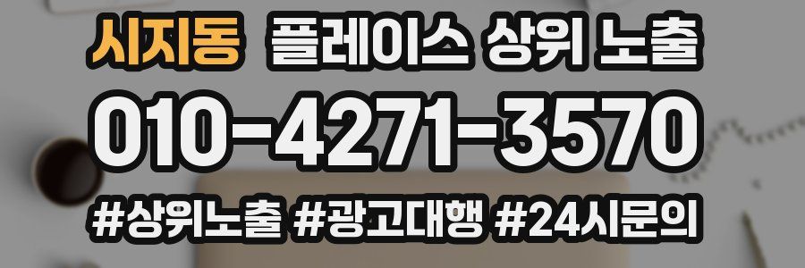 시지동 플레이스 상위 노출
