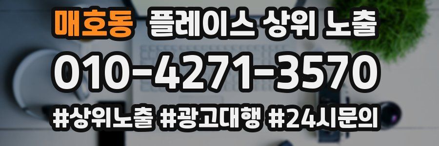 매호동 플레이스 상위 노출