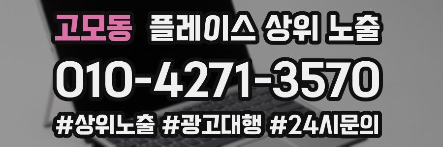 고모동 플레이스 상위 노출