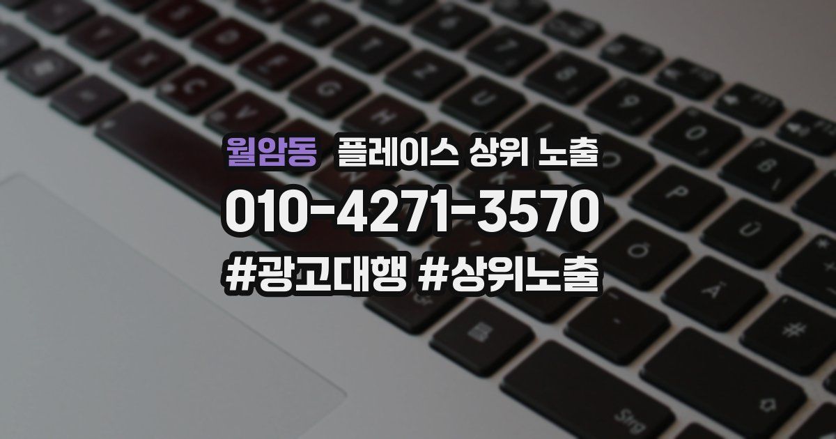 월암동 플레이스 상위 노출