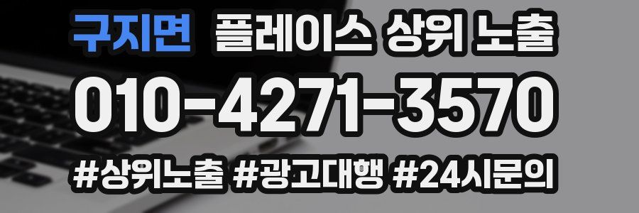 구지면 플레이스 상위 노출