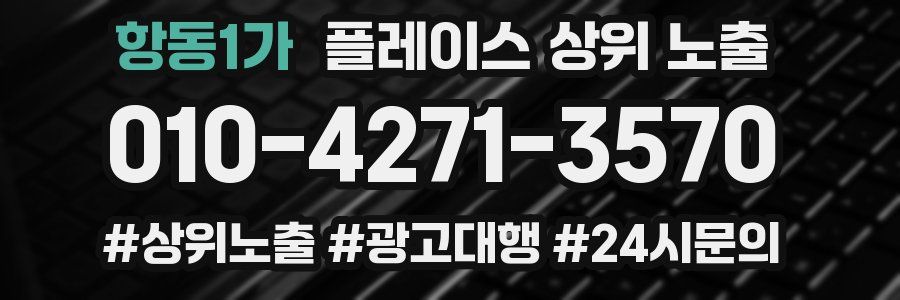 항동1가 플레이스 상위 노출