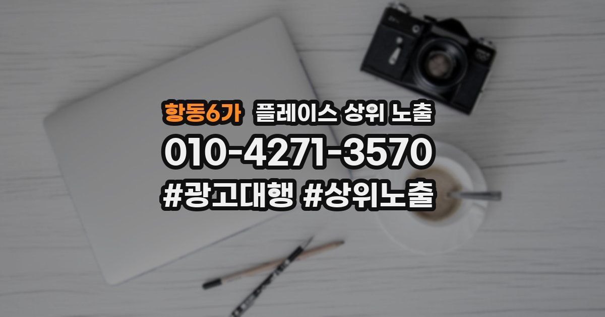 항동6가 플레이스 상위 노출