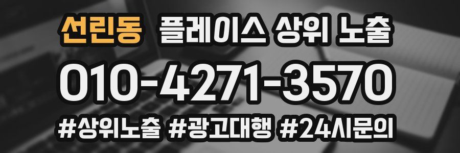 선린동 플레이스 상위 노출