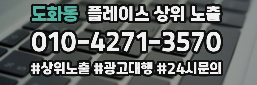 도화동 플레이스 상위 노출