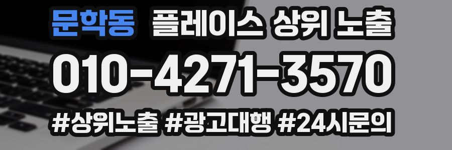 문학동 플레이스 상위 노출