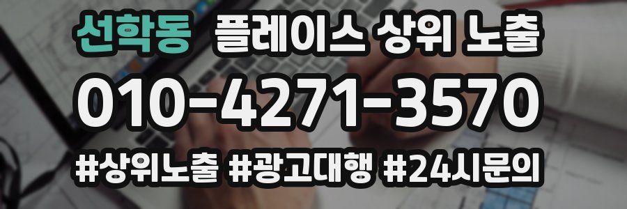 선학동 플레이스 상위 노출