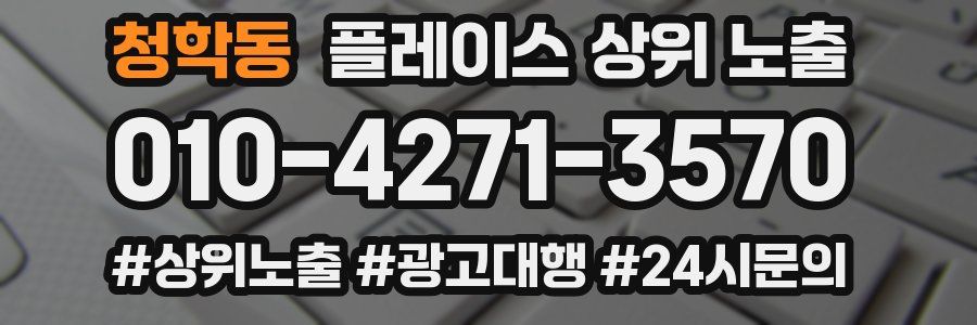 청학동 플레이스 상위 노출