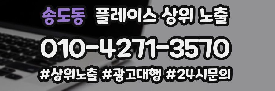 송도동 플레이스 상위 노출
