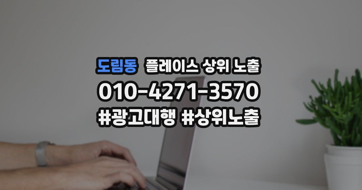 도림동 플레이스 상위 노출