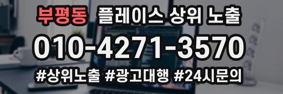 부평동 플레이스 상위 노출