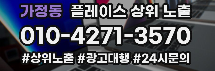 가정동 플레이스 상위 노출