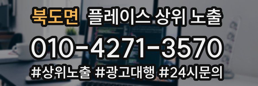 북도면 플레이스 상위 노출