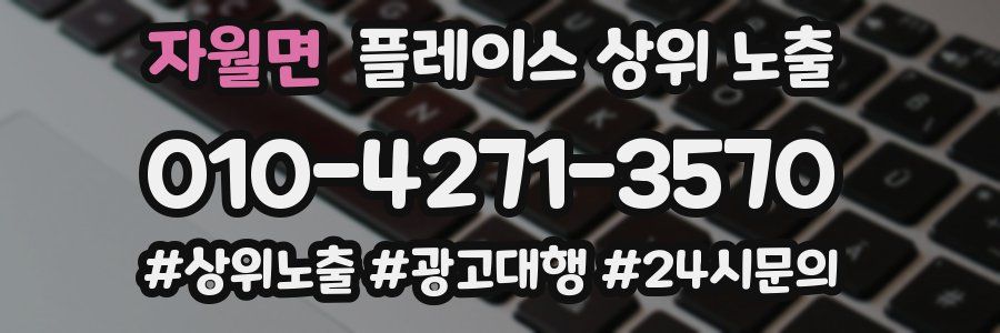자월면 플레이스 상위 노출