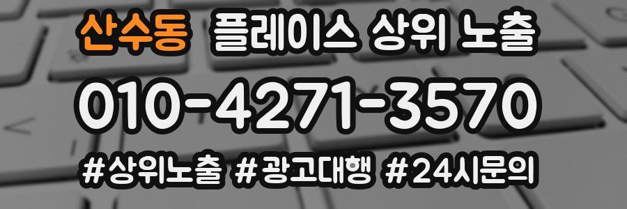 산수동 플레이스 상위 노출