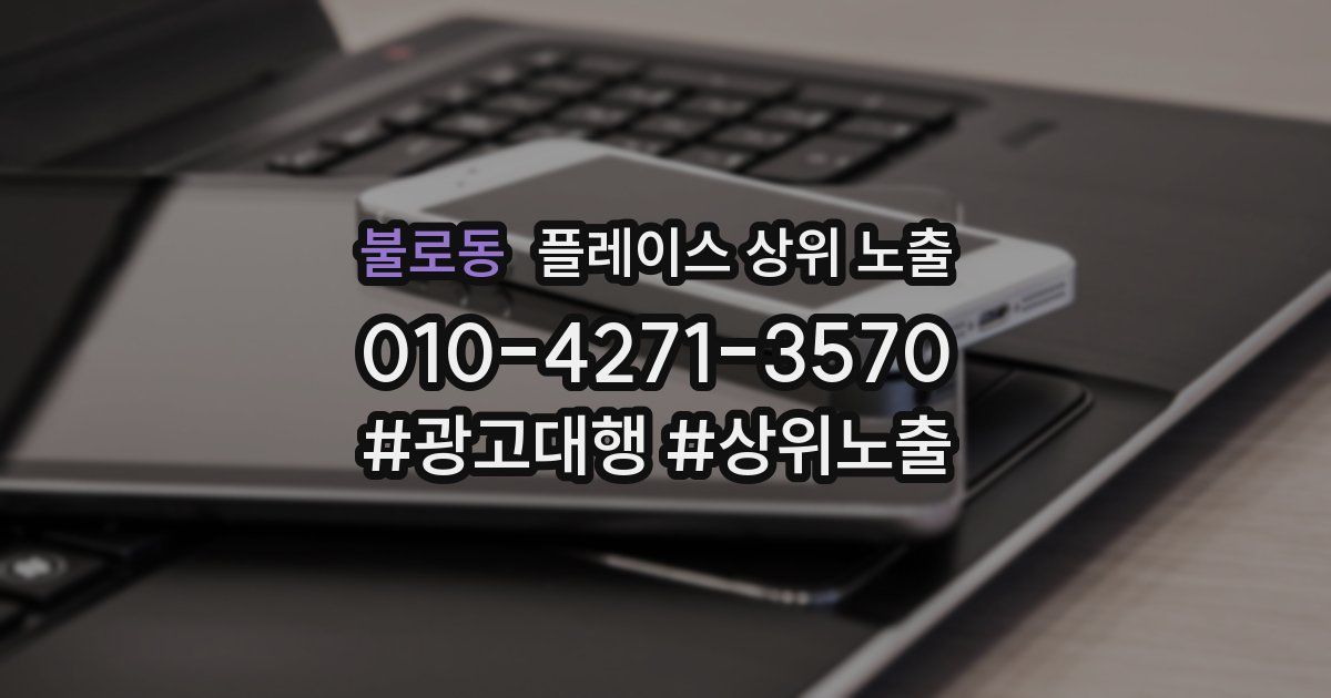 불로동 플레이스 상위 노출