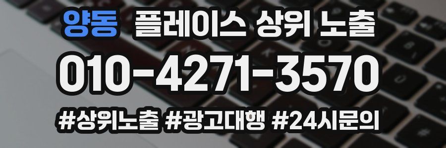 양동 플레이스 상위 노출