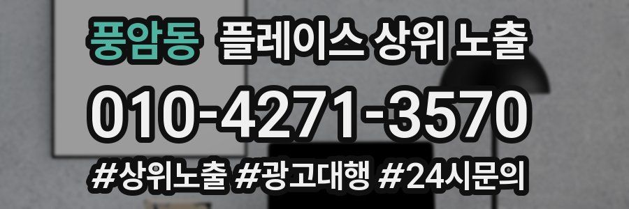 풍암동 플레이스 상위 노출