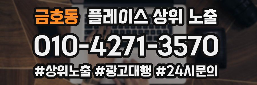 금호동 플레이스 상위 노출