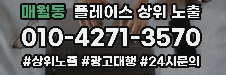 매월동 플레이스 상위 노출