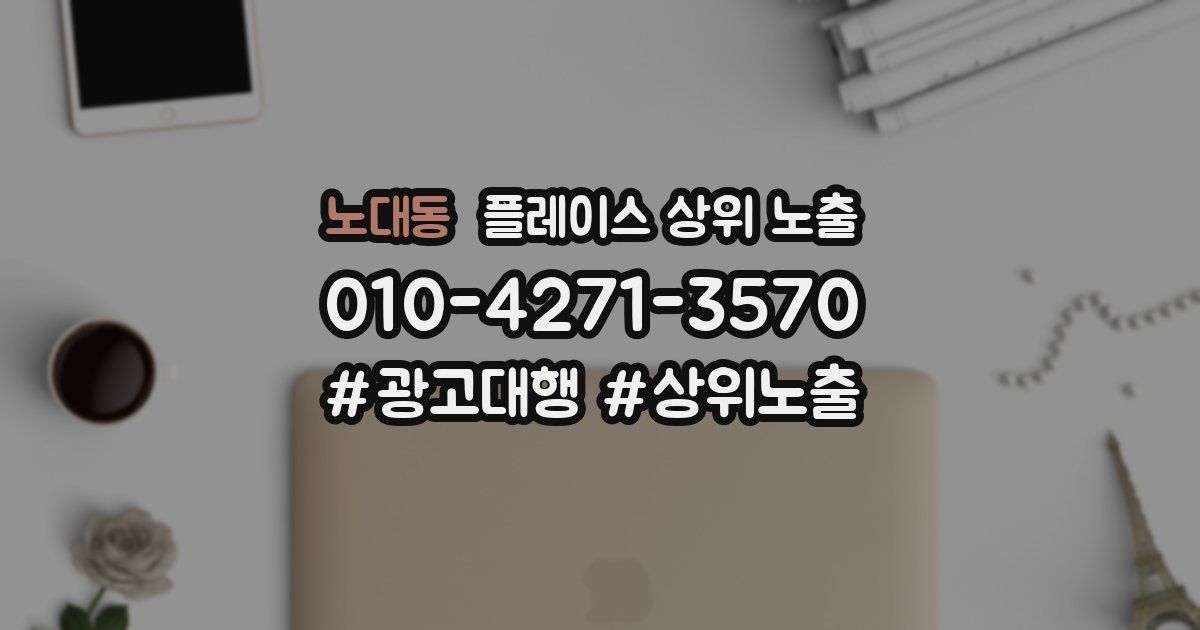 노대동 플레이스 상위 노출
