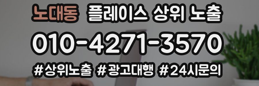 노대동 플레이스 상위 노출