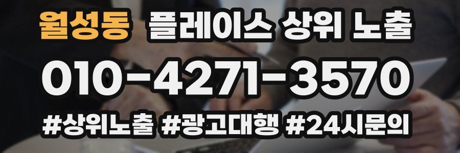 월성동 플레이스 상위 노출
