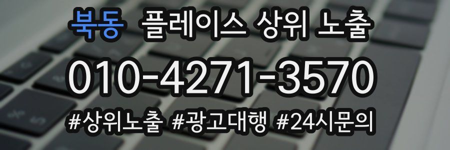 북동 플레이스 상위 노출