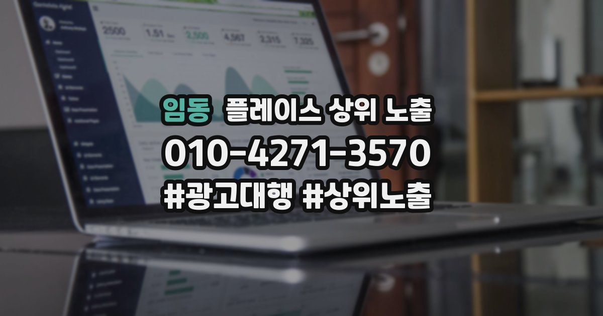임동 플레이스 상위 노출