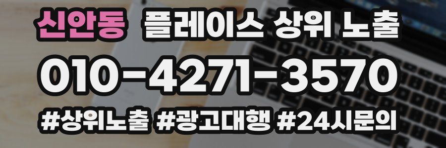 신안동 플레이스 상위 노출