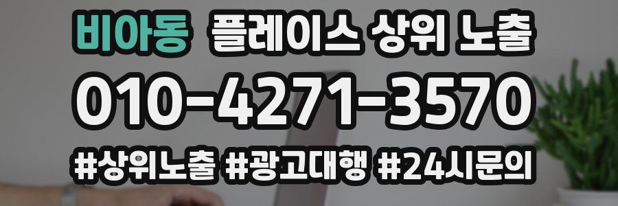 비아동 플레이스 상위 노출