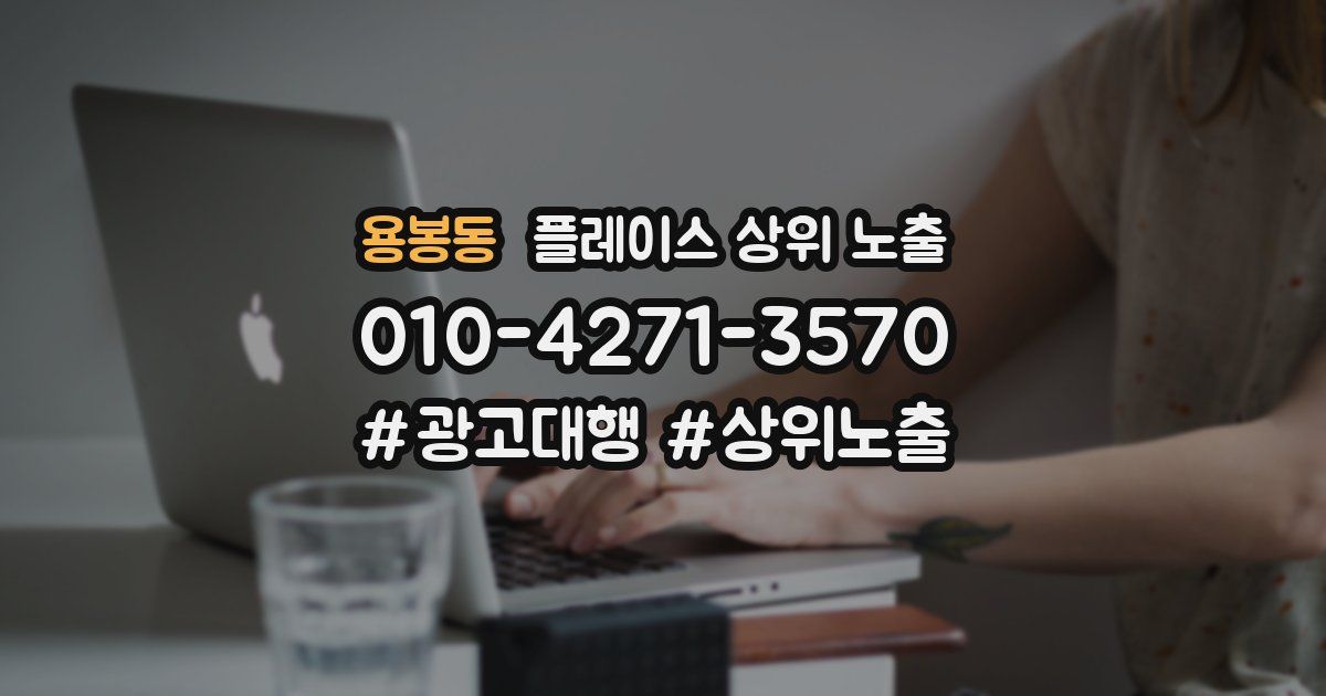 용봉동 플레이스 상위 노출